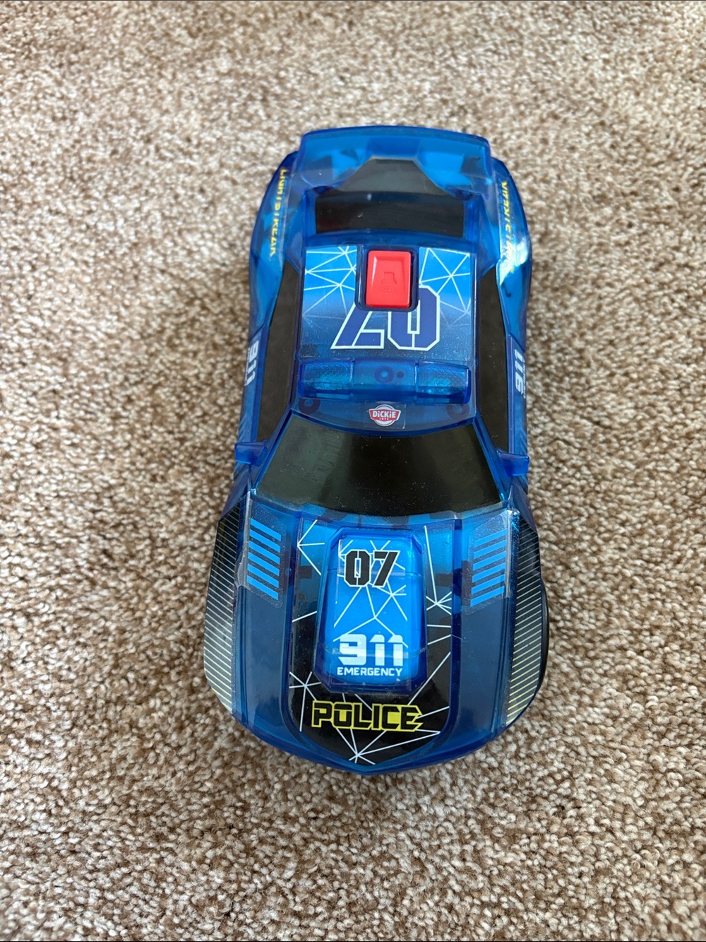 Light up Blue Police Rescue Toy Car - Kids Emergency Vehicle